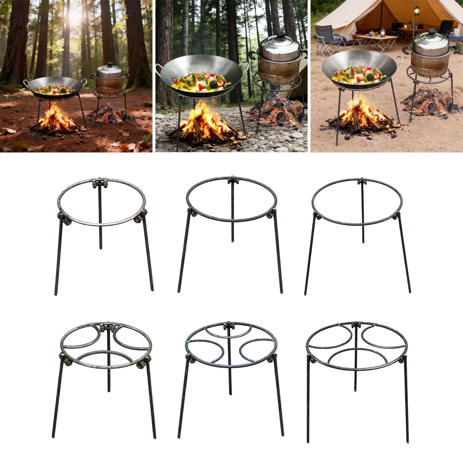 Camping Cooking Dutch Oven - 캠프파이어 삼각대, 다목적 웍스 홀더, 오픈