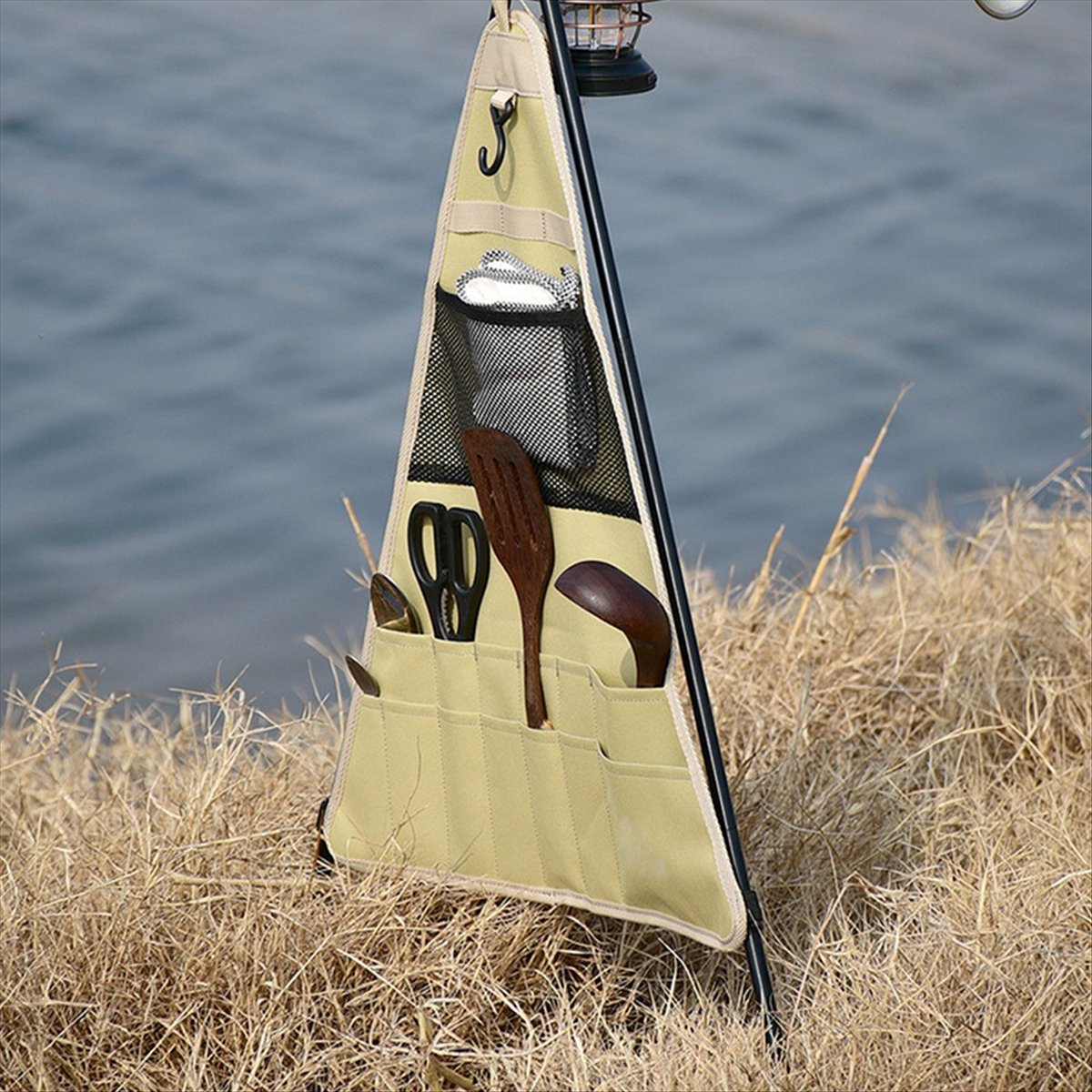 Camping Cooking Utensils Storage - 휴대용 캠핑 주방용품 정리 가방, 야외