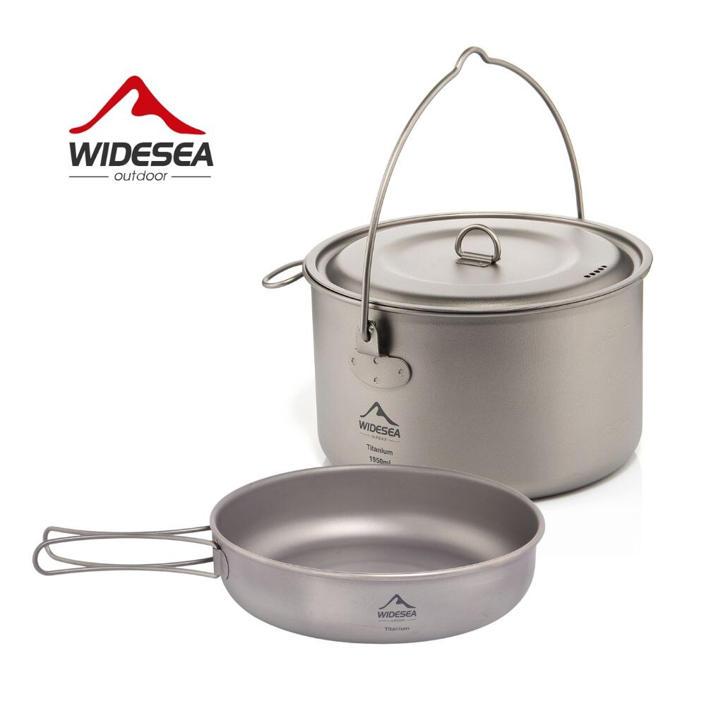 Camping Cooking Utensils Storage - Widesea 캠핑 식기 티타늄 조리기구 세트,