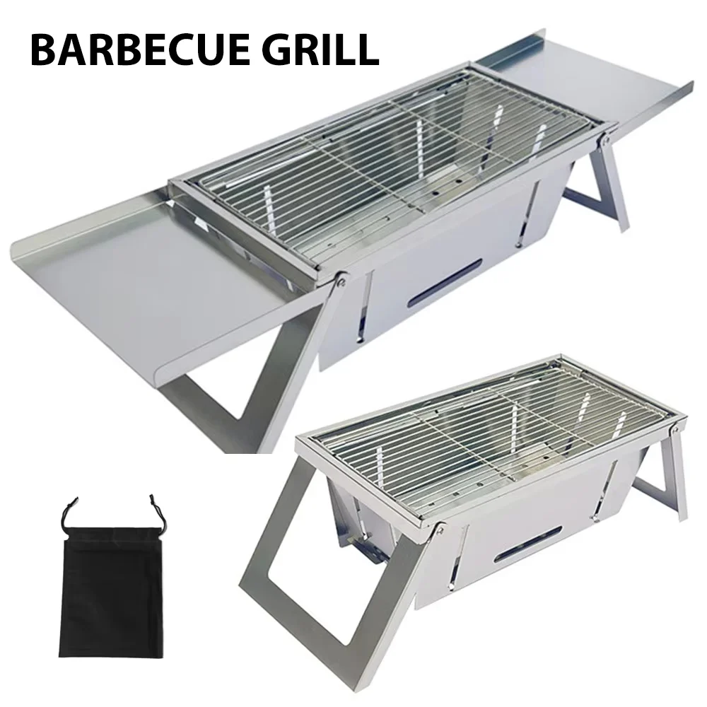 Camping Cooking Set Compact - 스테인리스 스틸 휴대용 BBQ 그릴 야외