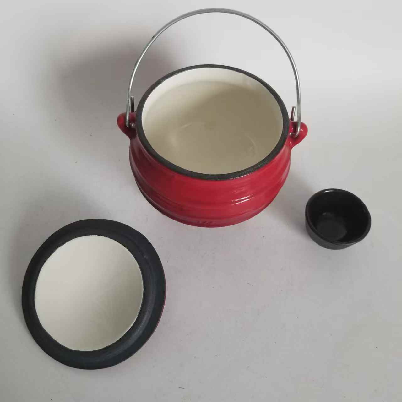 Camping Cooking Dutch Oven - 야외용 더치 오븐 주철 에나멜 냄비