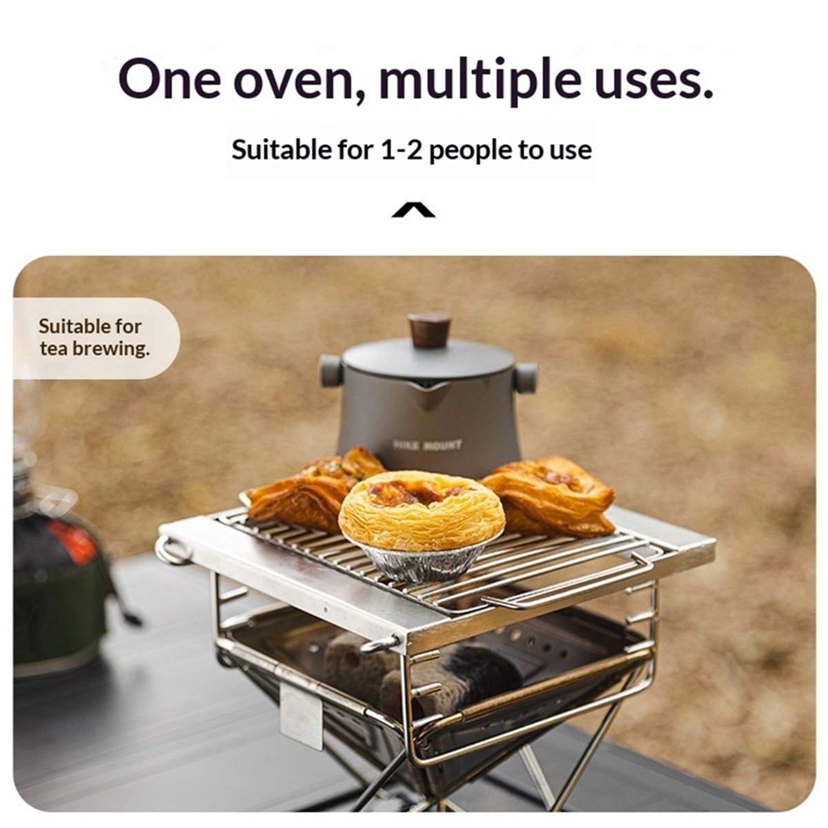 Camp Grill Portable Folding - M10K 야외 캠핑 접이식 그릴 스테인레스