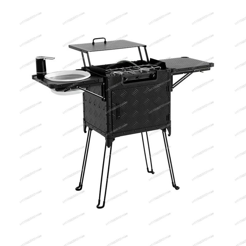Camping Cooking Box Set - 휴대용 접이식 야외 캠핑 키친 박스,