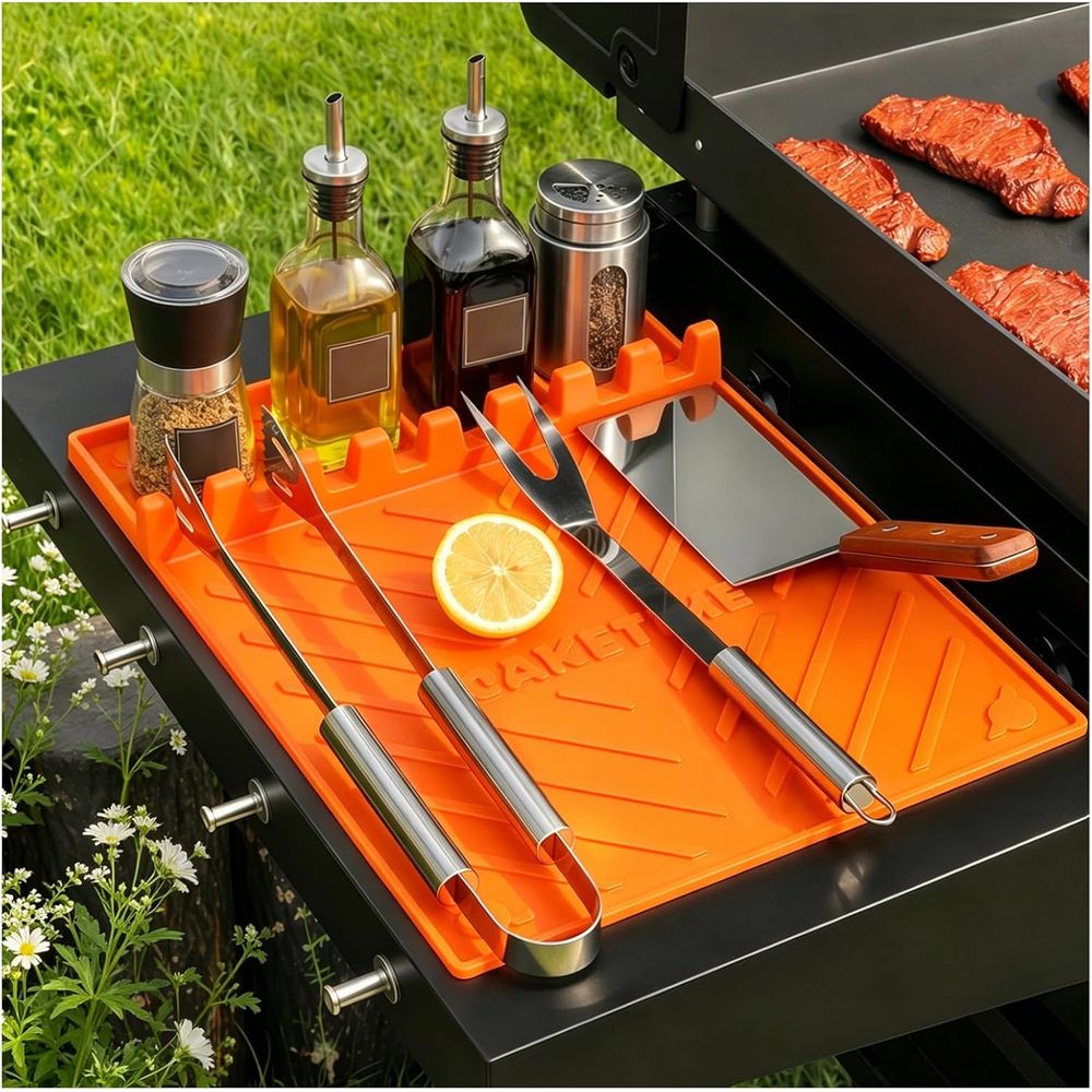 Camping Cooking Accessories - 실리콘 그릴 매트 또는 그리들 액세서리,