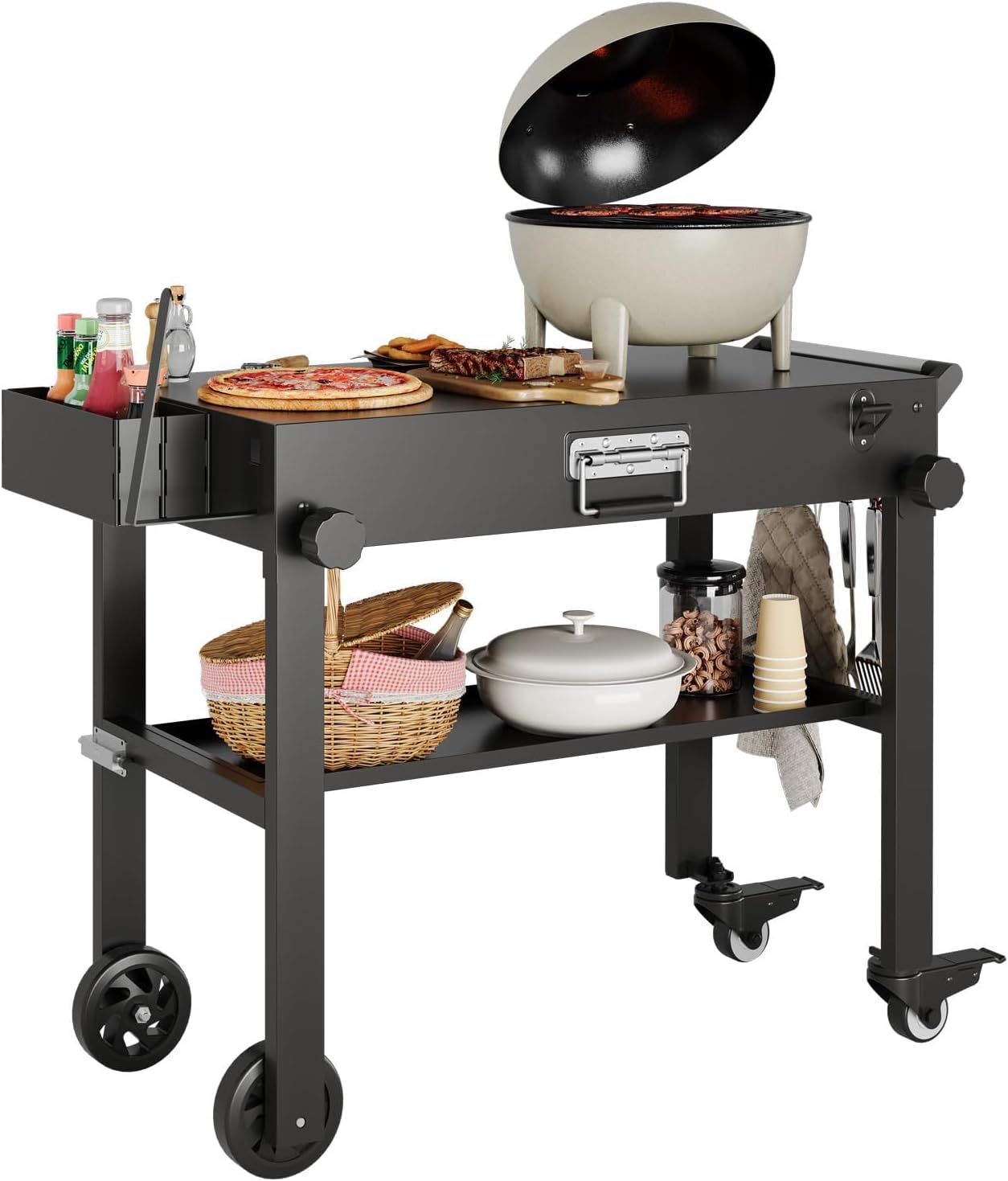 Camp Grill Portable Folding - 블랙스톤 그리들용 타클리키 휴대용 그릴 카트,