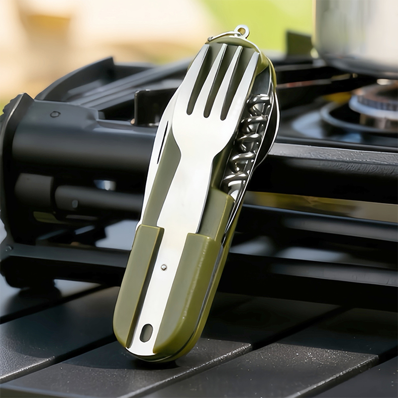 Camping Cooking Knife Set - 새로운 스테인레스 스틸 7in1 캠핑 식기