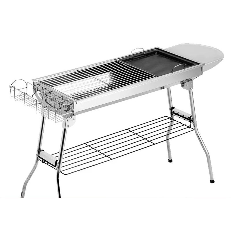 Camp Grill Portable Folding - 대형 접이식 숯불 바비큐 그릴 야외