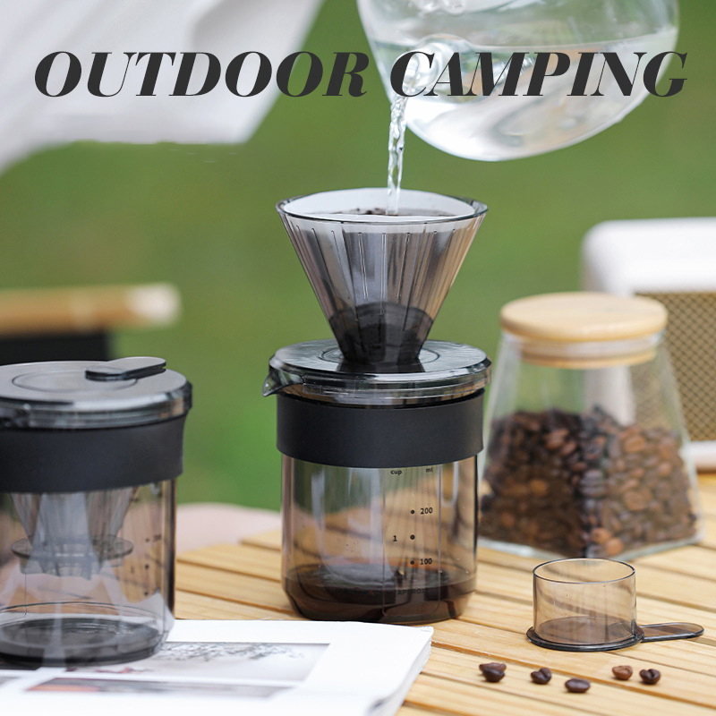 Camping Cooking Accessories - 손으로 만든 3-in-1 커피포트(저울 포함), 식품
