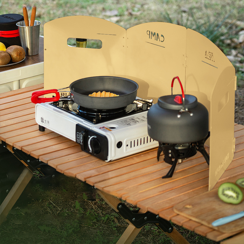 Camping Cooking Drawer - 접이식 캠핑 가스 스토브 앞 유리