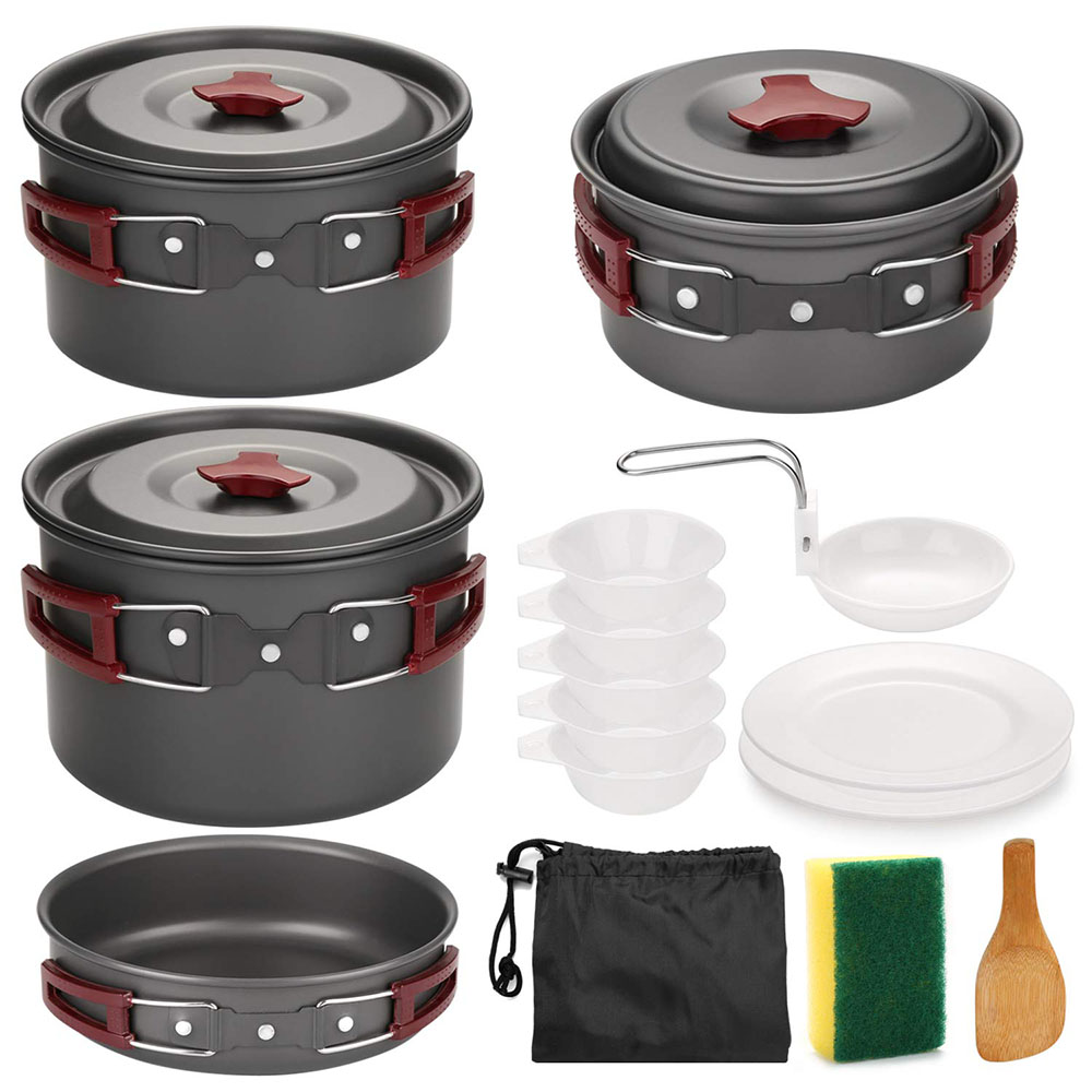 Camping Cooking Accessories Set - 야외 캠핑 조리기구 키트, 논스틱 캠핑