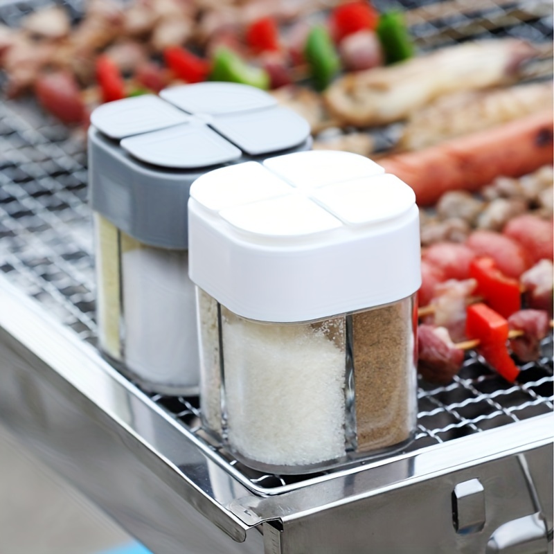 Camping Cooking Knife Set - 4in1 캠핑 조미료 셰이커 뚜껑이있는 다목적