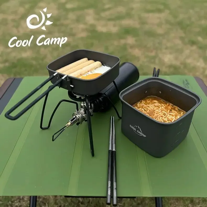 야외 캠핑 사각 냄비 접이식 휴대용 알루미늄 합금 도시 - Camping Cooking Box Set 리뷰 및 가격