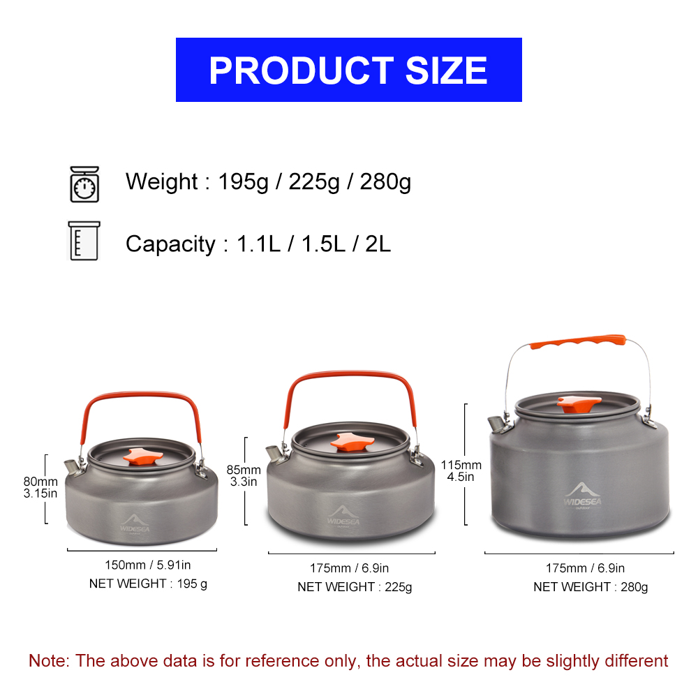 Widesea 캠핑용 물 주전자, 야외 커피 주전자,  - Camping Cooking Utensils Kit 리뷰 및 가격