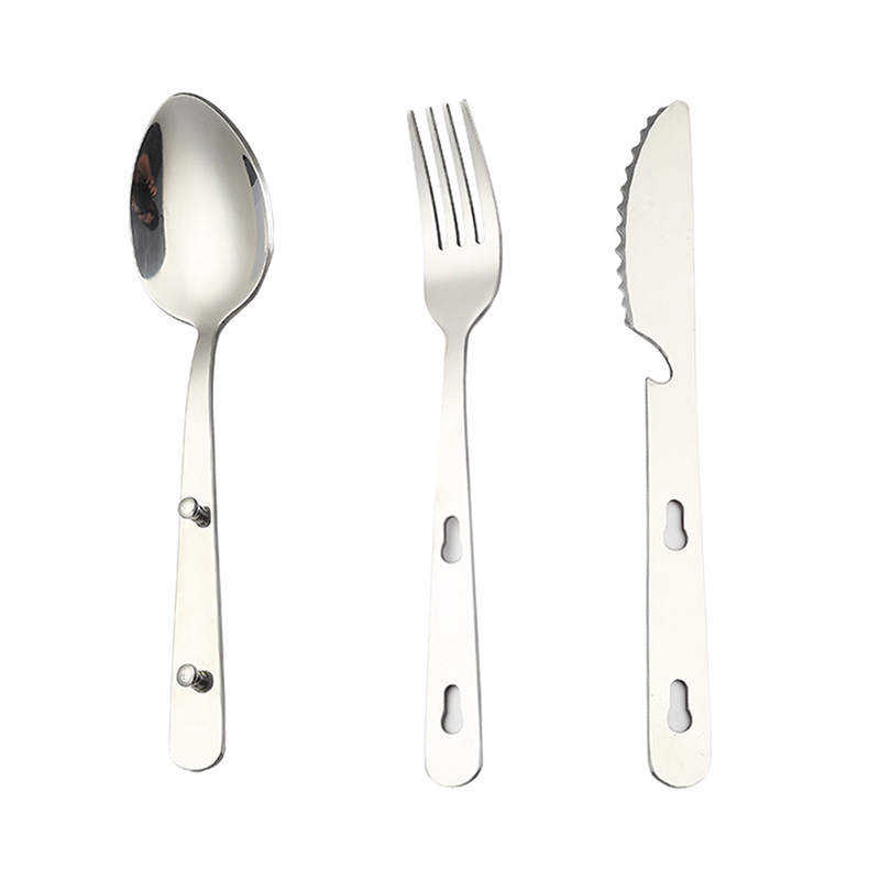 3개/세트 야외 휴대용 스테인레스 스틸 식기류 나이프  - Camping Cooking Knife Set 리뷰 및 가격