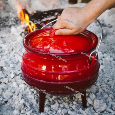 새로운 재고 에나멜 코팅 무쇠 냄비 야외 캠핑 및 가정 - Camping Cooking Dutch Oven 리뷰 및 가격