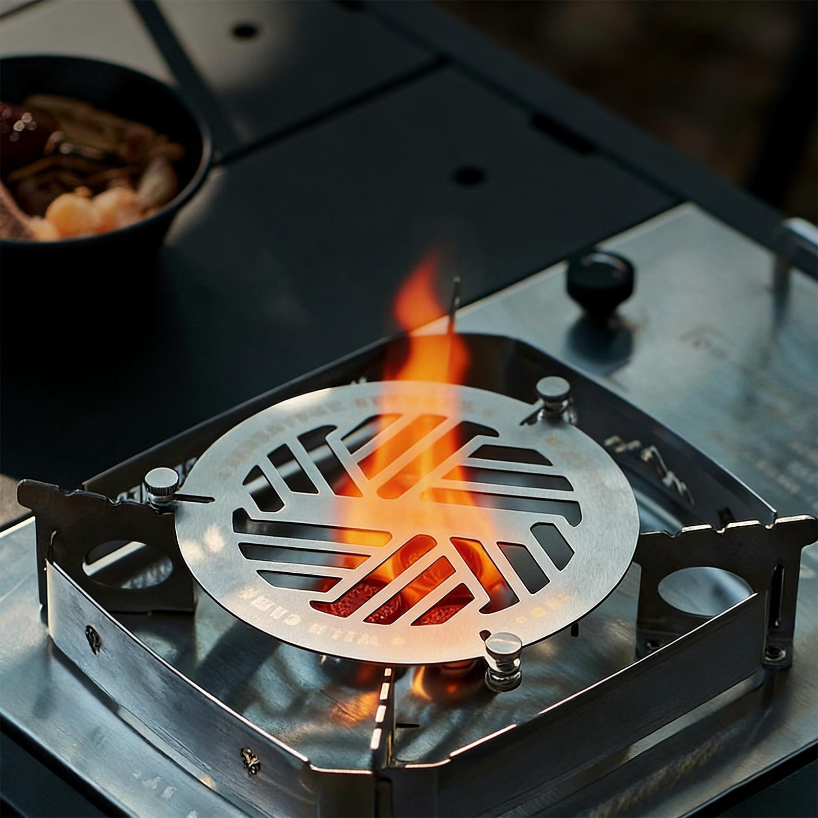 라운드 스틸 스티머 랙 스테인레스 스틸 라운드 베이킹  - Camping Cooking Plate 리뷰 및 가격