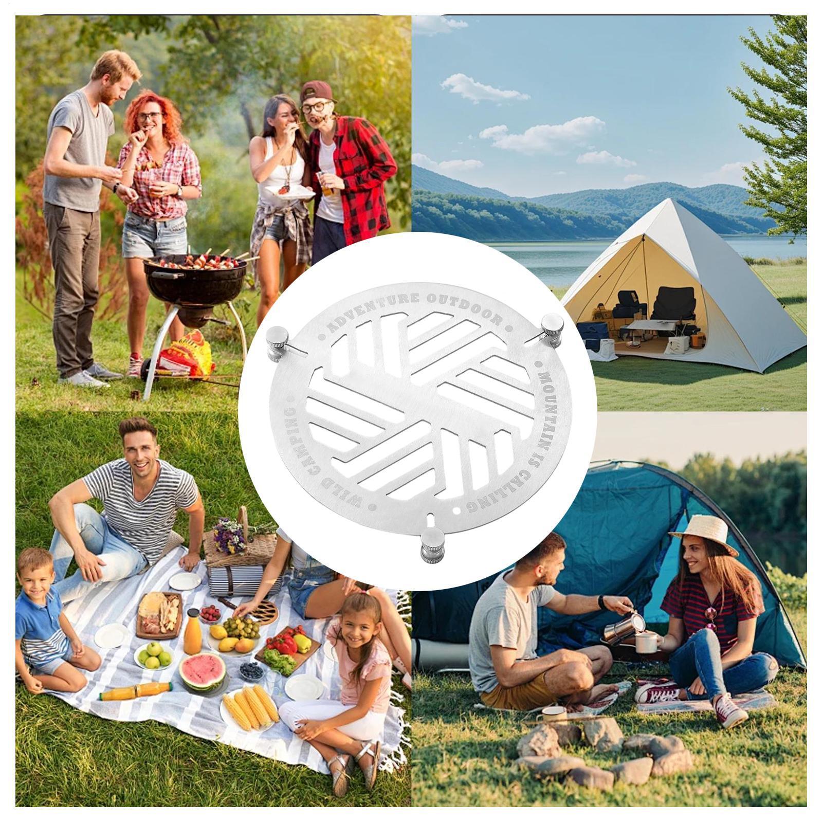 라운드 스틸 스티머 랙 스테인레스 스틸 라운드 베이킹  - Camping Cooking Plate 리뷰 및 가격
