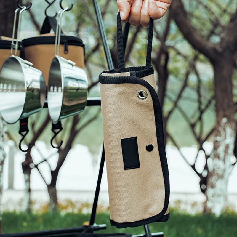 휴대용 야외 식기 보관 가방 스테인레스 스틸 식기 걸이 - Camping Cooking Utensils Storage 리뷰 및 가격