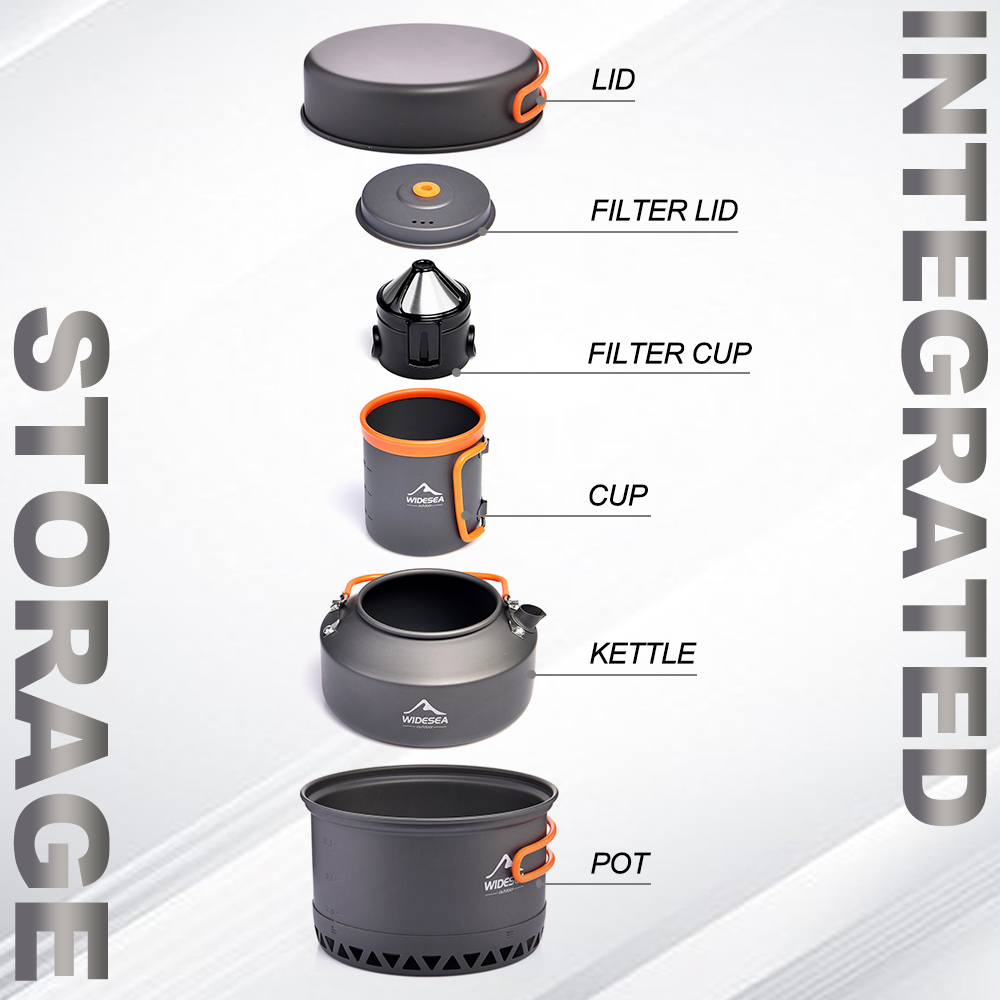 캠핑 식기 야외 조리기구 세트 냄비 관광 주전자 커피  - Camping Cooking Utensils Kit 리뷰 및 가격