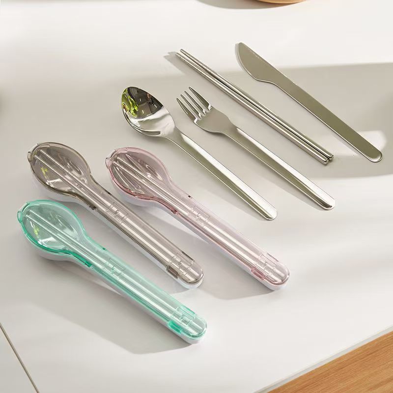 휴대용 수저 세트 보관함 포함 캠핑 여행 야외 식기 스 - Camping Cooking Utensils Kit 리뷰 및 가격