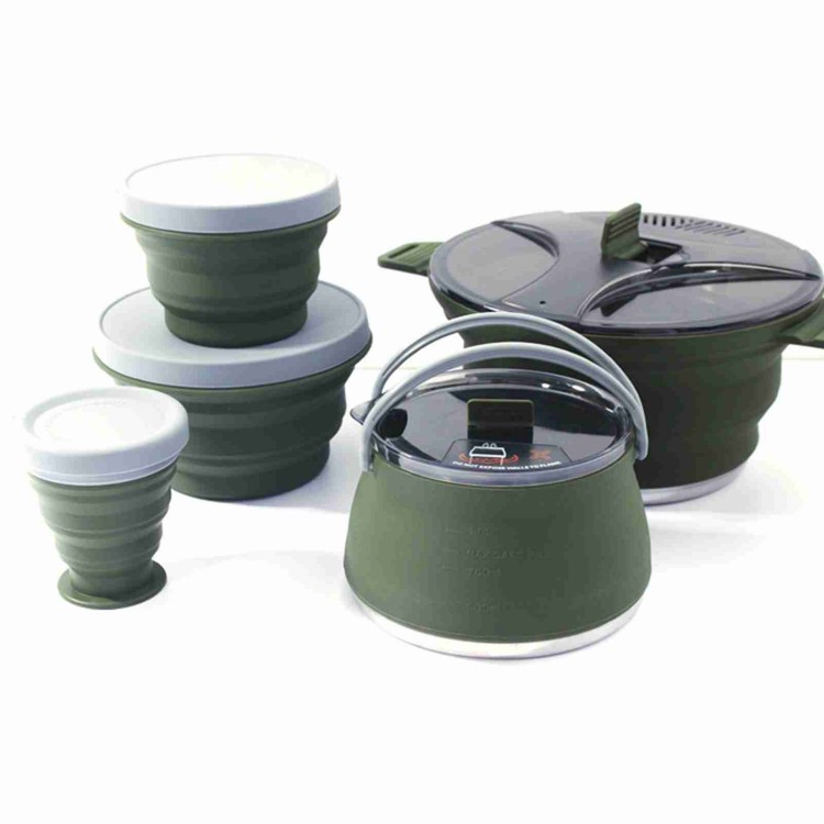 접이식 냄비 세트 야외 캠핑 피크닉을 위한 휴대용 소형 - Camping Cooking Set Compact 리뷰 및 가격