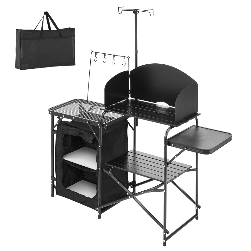 캠핑 키친 테이블 접이식 캠프 조리대 알루미늄 휴대용  - Camping Cooking Cupboard 리뷰 및 가격