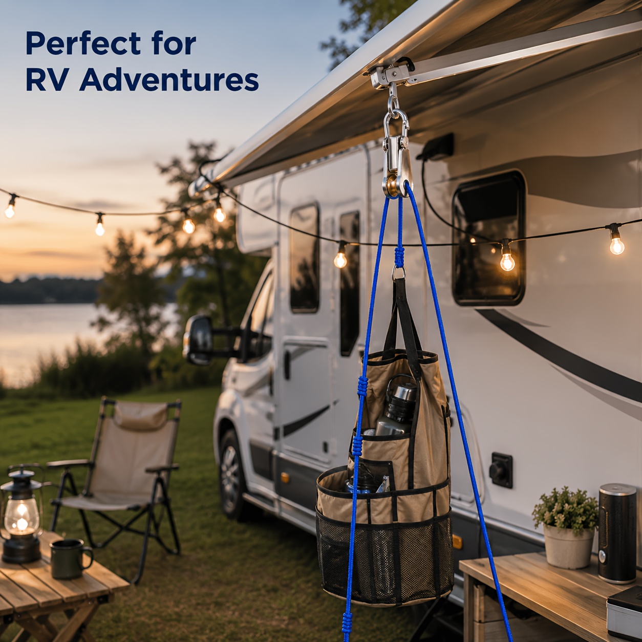 롤러 텐셔너가 포함된 4/6/8개 로프 세트, 안전한  - Camping Cooking Utensils Kit 리뷰 및 가격