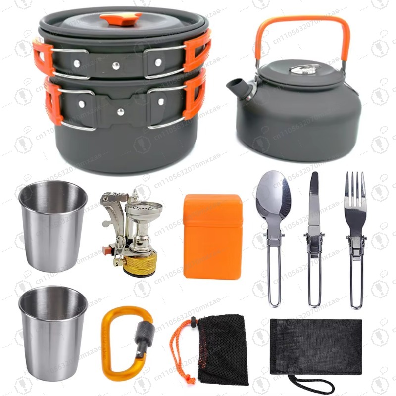 야외용 알루미늄 조리기구 10종 세트: 접이식 휴대용, - Camping Cooking Accessories Set 리뷰 및 가격