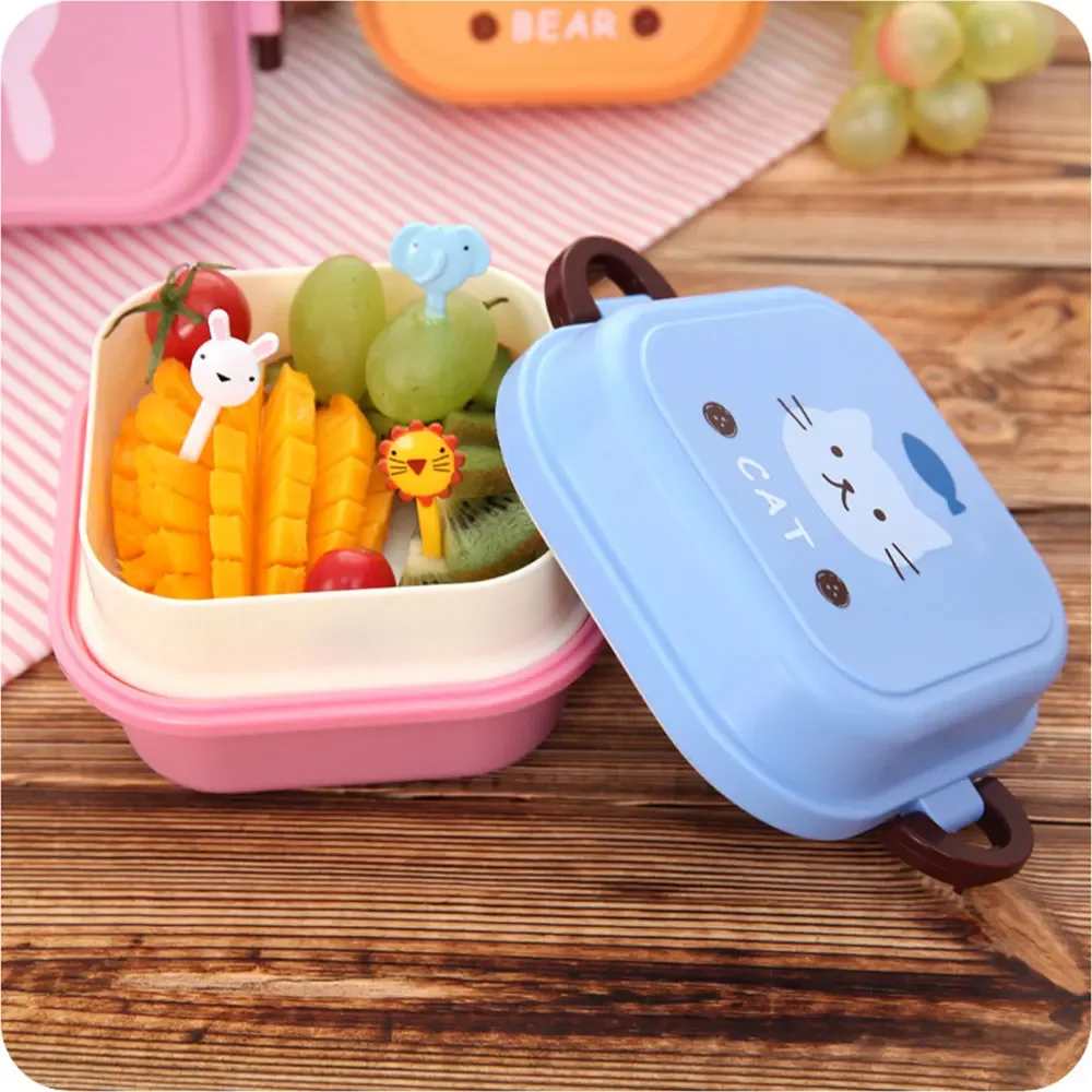 어린이 미니 귀여운 만화 음식 보관함 스쿨 휴대용 도시 - Camping Cooking Box Set 리뷰 및 가격