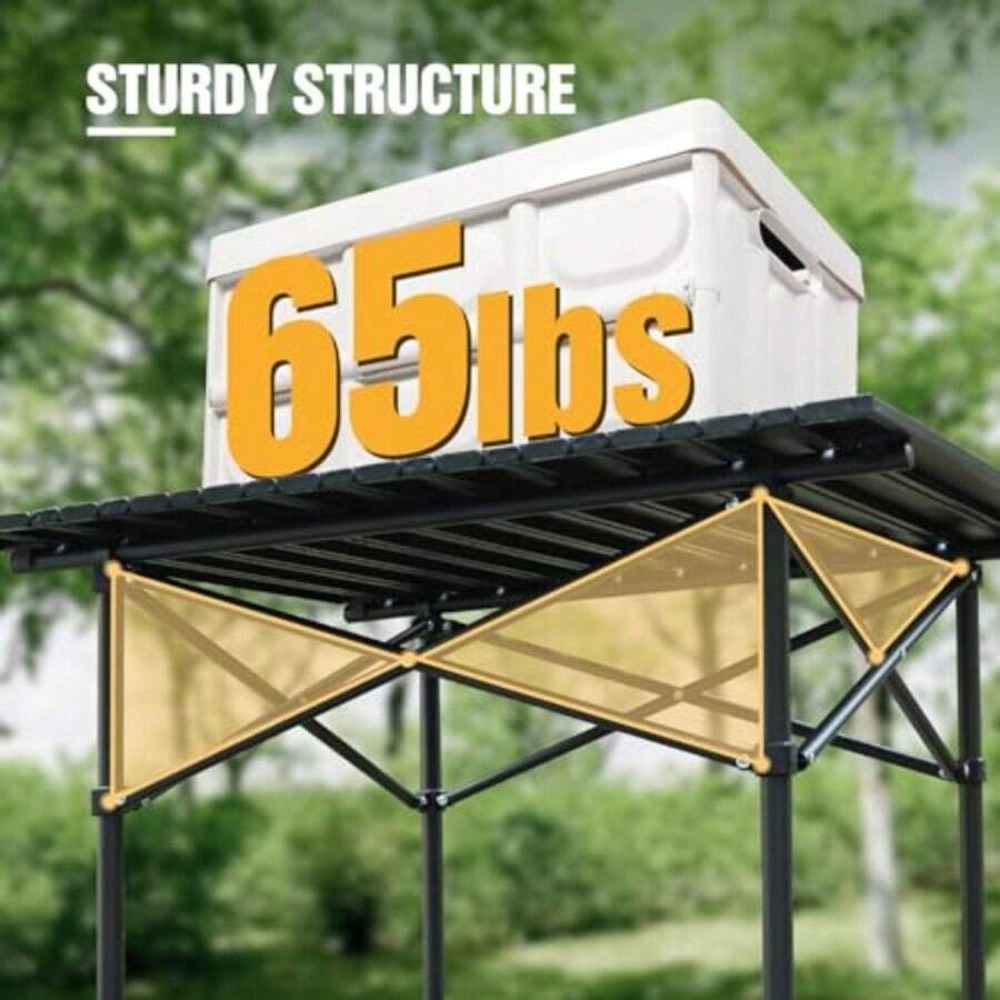 롤업 캠핑 테이블 사각형 28x28인치 경량 휴대용 접 - Camp Grill Portable Folding 리뷰 및 가격