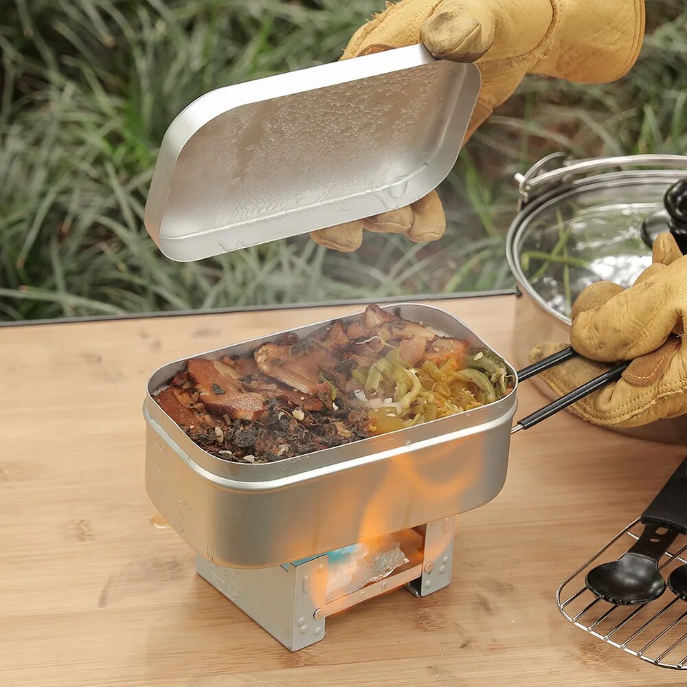 800/1400ML 알루미늄 도시락 상자 여행 캠핑 식 - Camping Cooking Meals 리뷰 및 가격