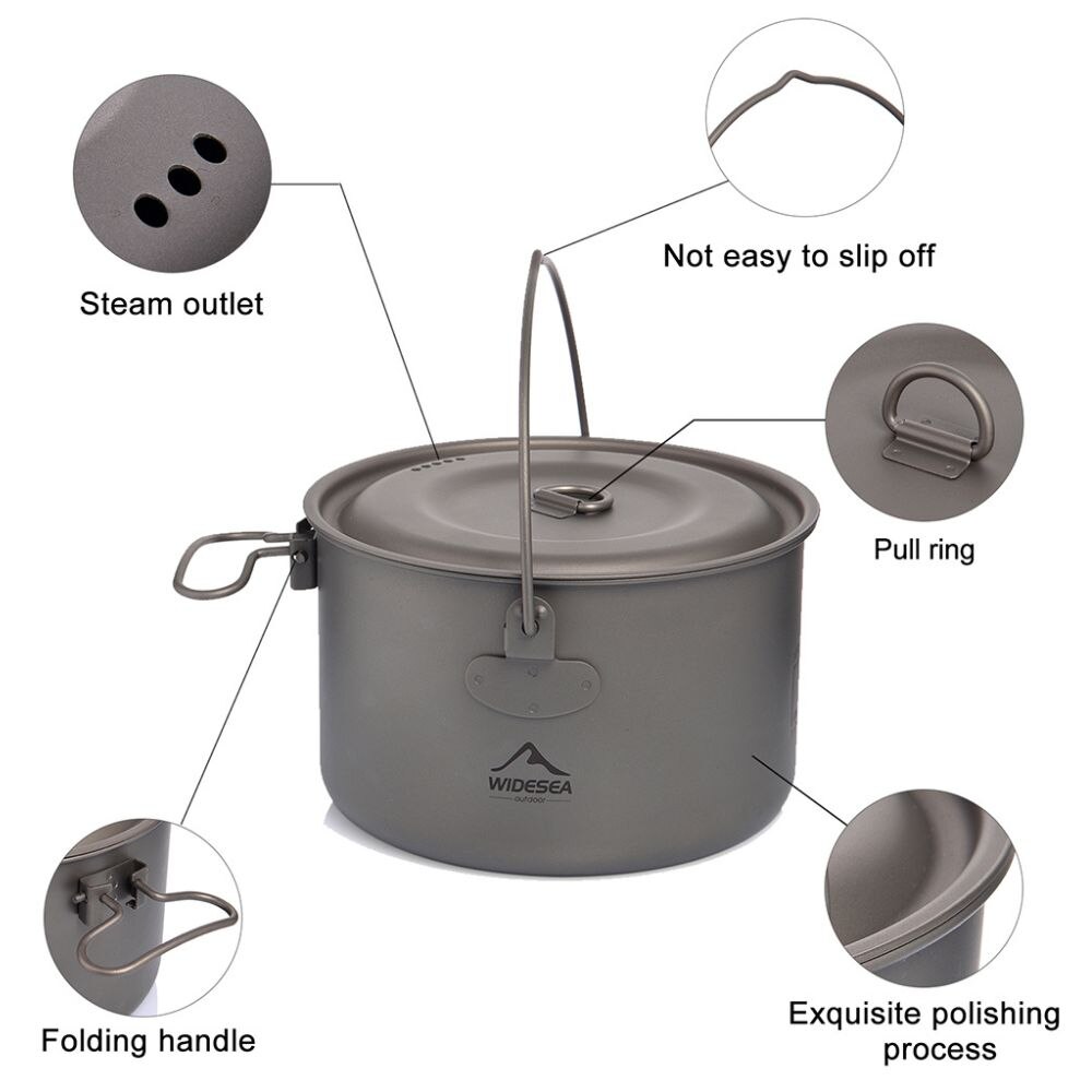 Widesea 캠핑 식기 티타늄 조리기구 세트, 관광  - Camping Cooking Utensils Storage 리뷰 및 가격