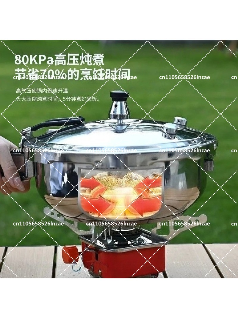캠핑 압력솥 스테인리스 스틸 조리 냄비, 밸브 안전장치 - Camping Cooking Meals 리뷰 및 가격