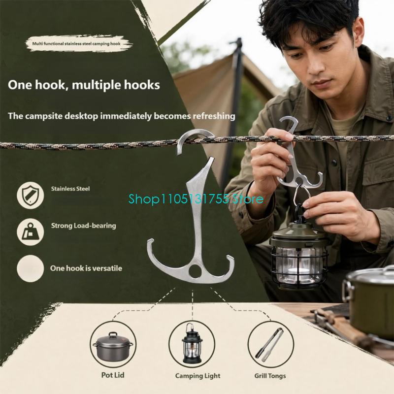 K0EF 조리 공간 보관 고리 중간 구멍이 있는 금속  - Camping Cooking Accessories 리뷰 및 가격