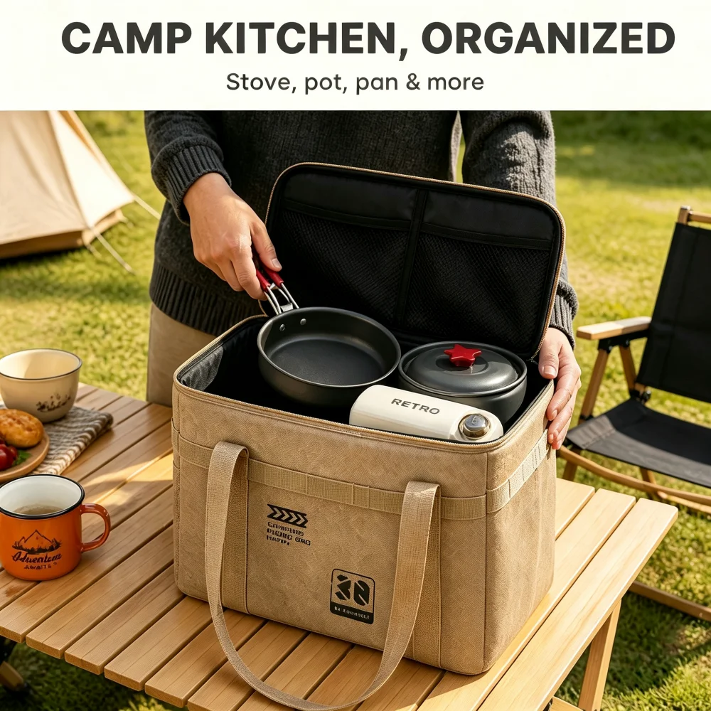 30L 대용량 캠핑 조리기구 보관 가방 방수 야외 캠프 - Camping Cooking Cupboard 리뷰 및 가격