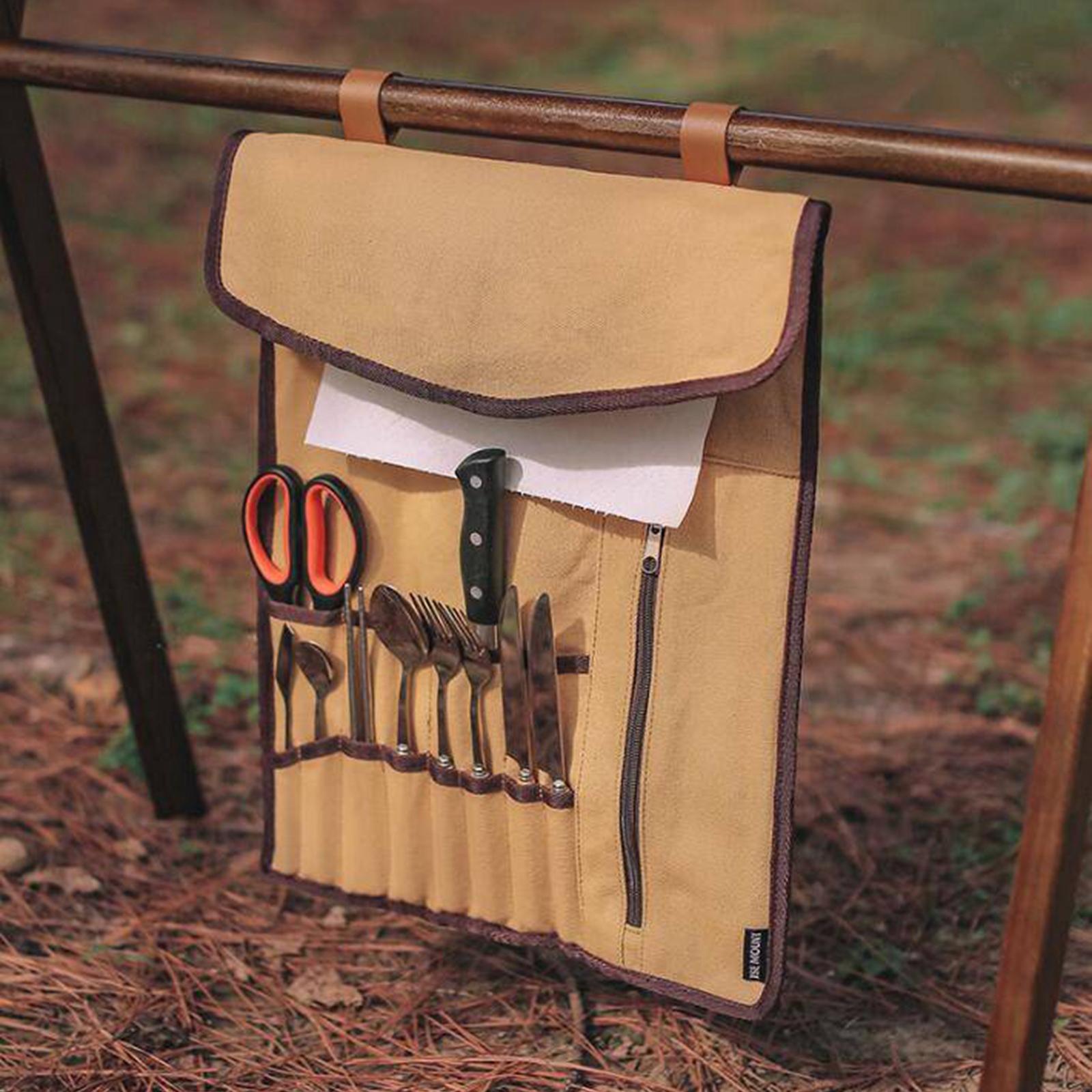 휴대용 캠핑 식기 롤업 가방 식기류 정리 보관 롤 홀더 - Camping Cooking Utensils Storage 리뷰 및 가격