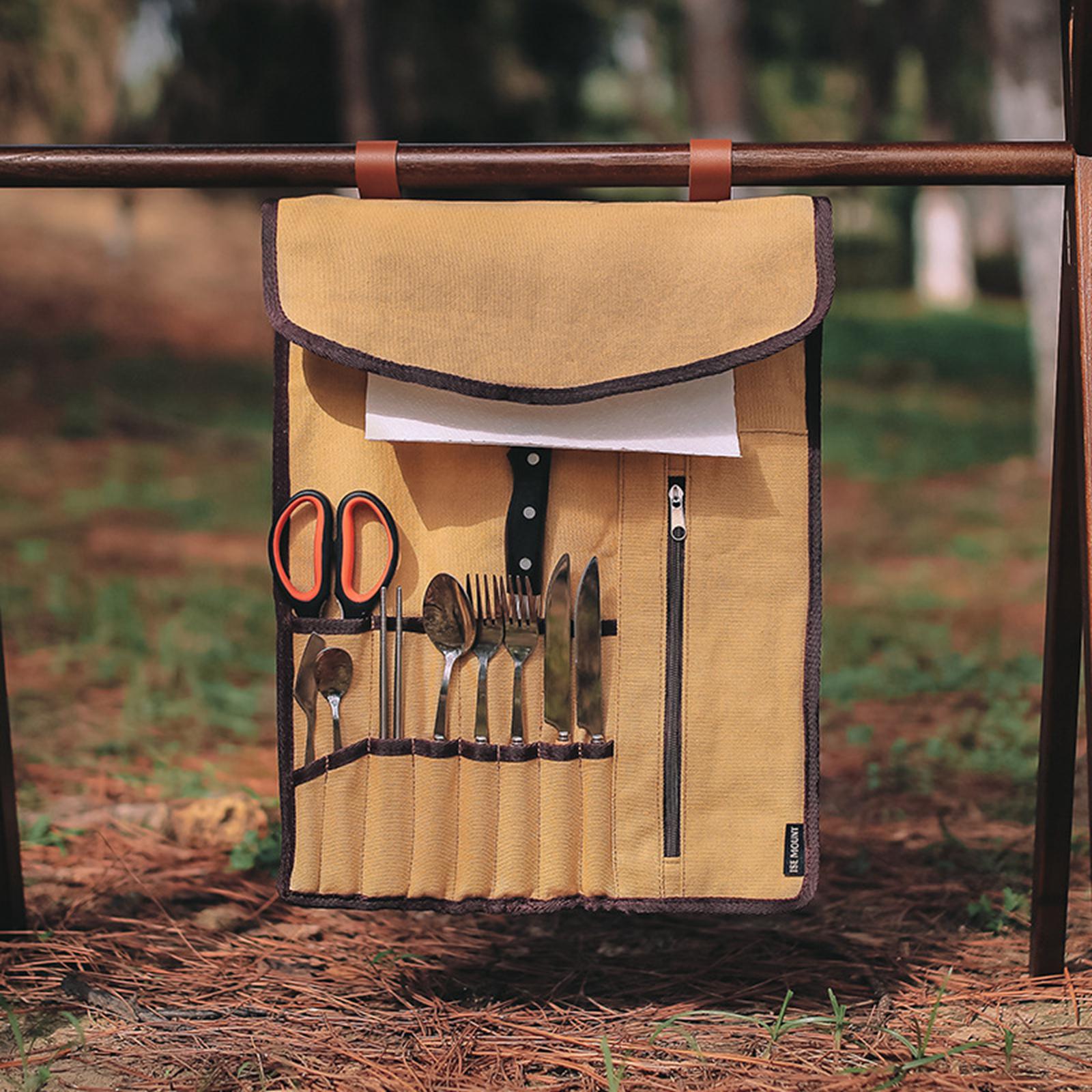 휴대용 캠핑 식기 롤업 가방 식기류 정리 보관 롤 홀더 - Camping Cooking Utensils Storage 리뷰 및 가격