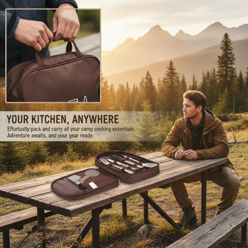 야외 요리 가방 캠핑 보관 가방 휴대용 조리기구 정리함 - Camping Cooking Utensils Storage 리뷰 및 가격