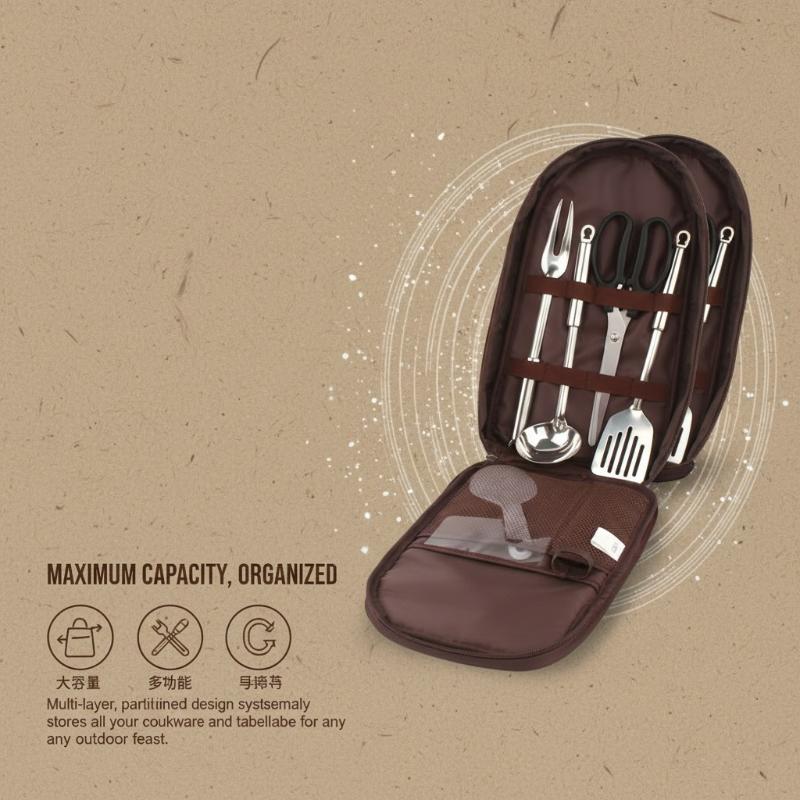 야외 요리 가방 캠핑 보관 가방 휴대용 조리기구 정리함 - Camping Cooking Utensils Storage 리뷰 및 가격