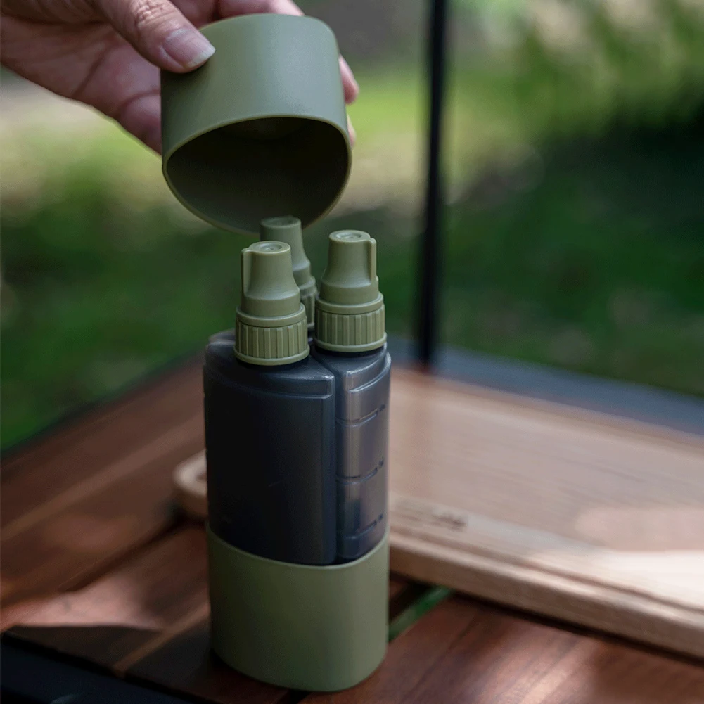 3 In 1 야외 캠핑 조미료 디스펜서 병 바베큐 피크 - Camping Cooking Utensils Storage 리뷰 및 가격