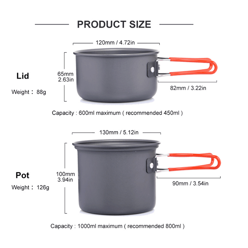 Widesea 초경량 캠핑 조리기구 야외 식기 냄비 세 - Camping Cooking Plate 리뷰 및 가격