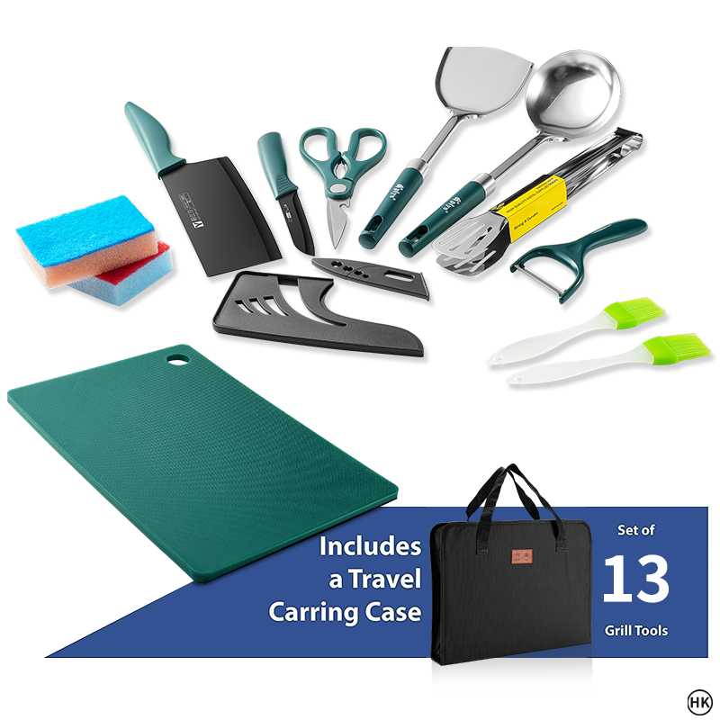13PCS 캠핑 요리 세트, 캠핑 필수품, 캠핑 액세서 - Camping Cooking Accessories Set 리뷰 및 가격