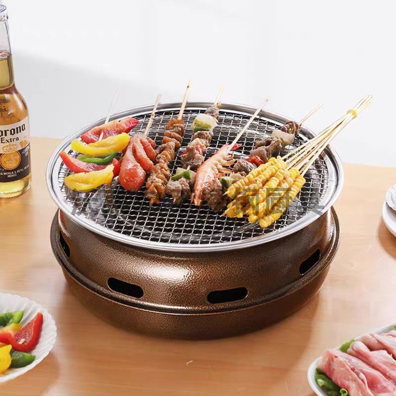 한국식 원형 바베큐 그릴 - 야외, 뒷마당, 캠핑 및  - Camping Cooking Set Compact 리뷰 및 가격