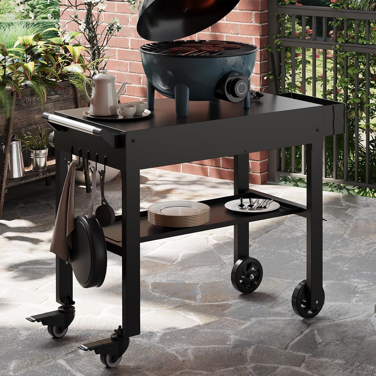 블랙스톤 그리들용 타클리키 휴대용 그릴 카트, 잠금식  - Camp Grill Portable Folding 리뷰 및 가격