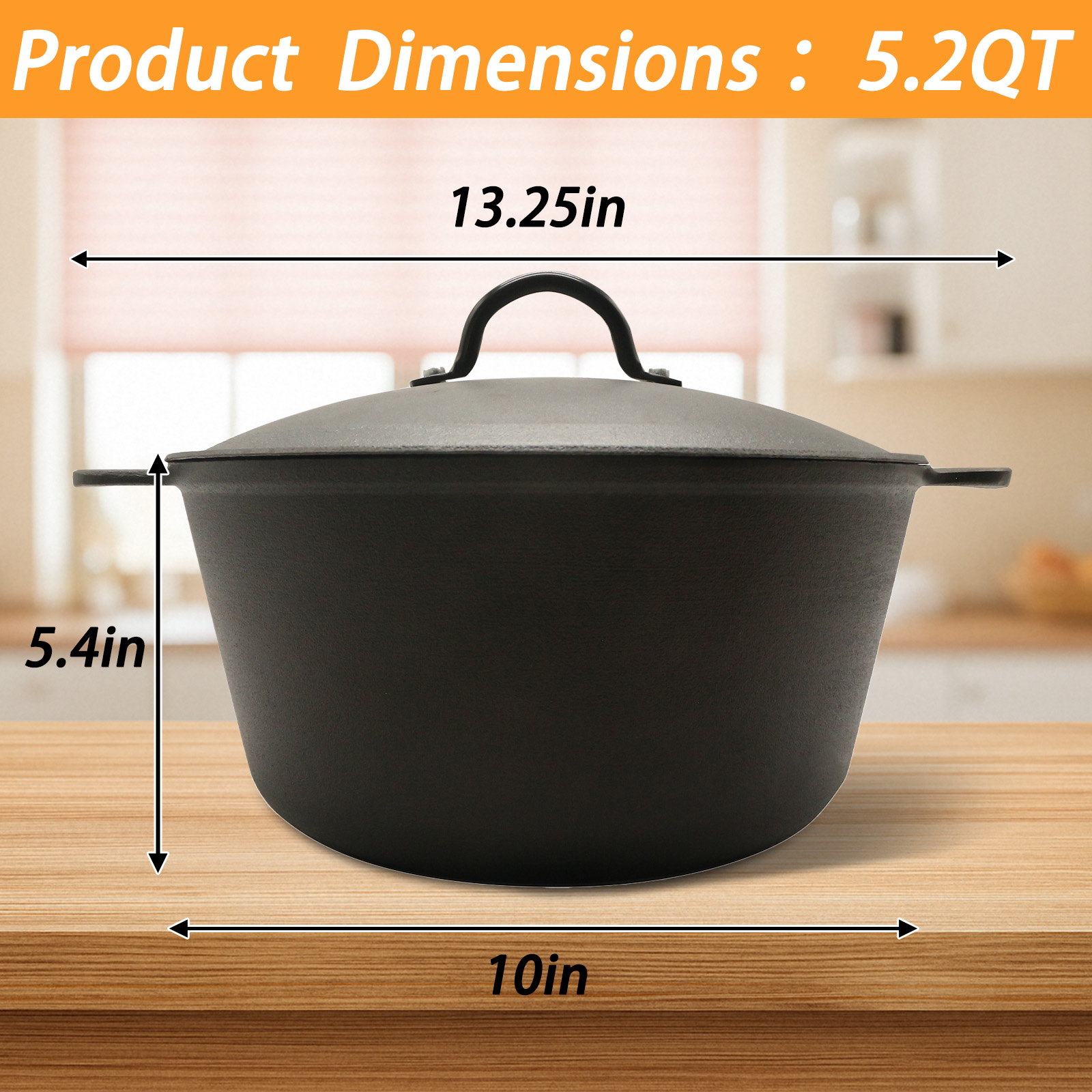 한스마트 5.2리터 경량 무쇠 더치 오븐(뚜껑 포함), - Camping Cooking Dutch Oven 리뷰 및 가격