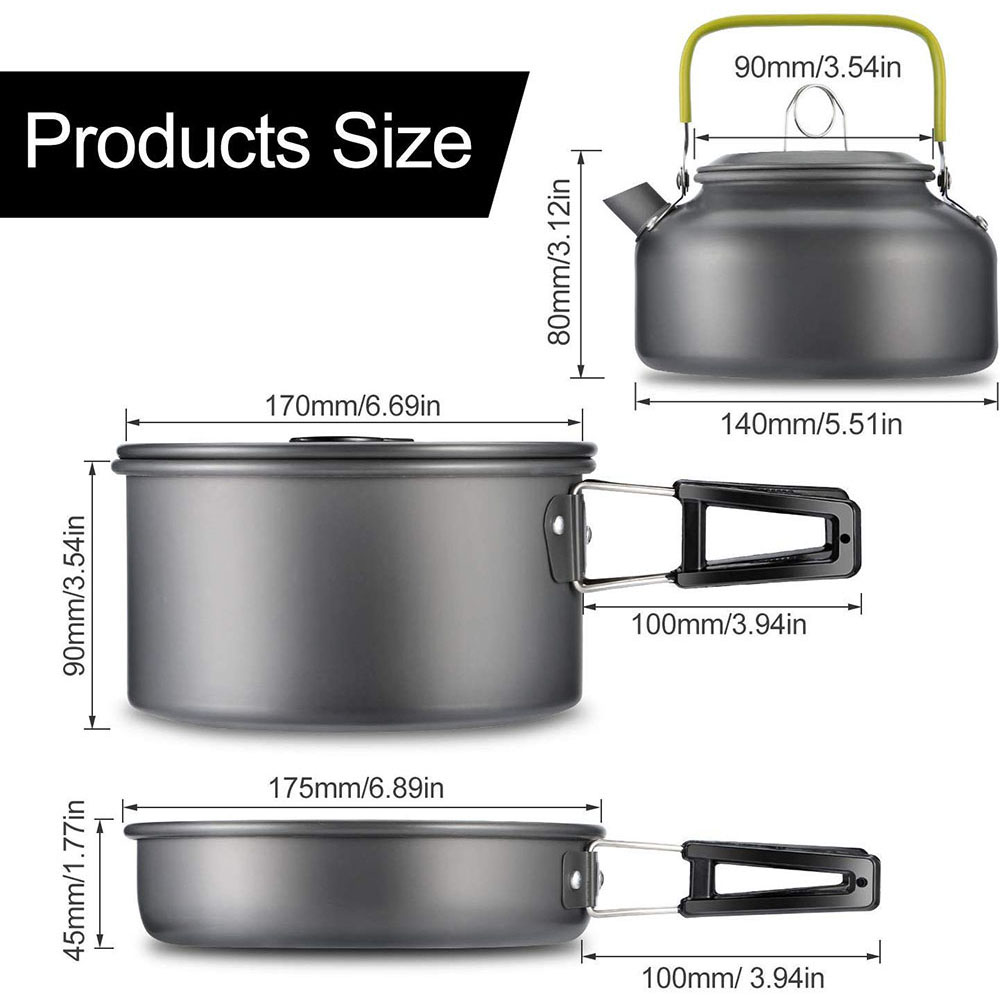 알루미늄 합금 소재로 제작된 야외 캠핑 조리기구 세트, - Camping Cooking Utensils Kit 리뷰 및 가격