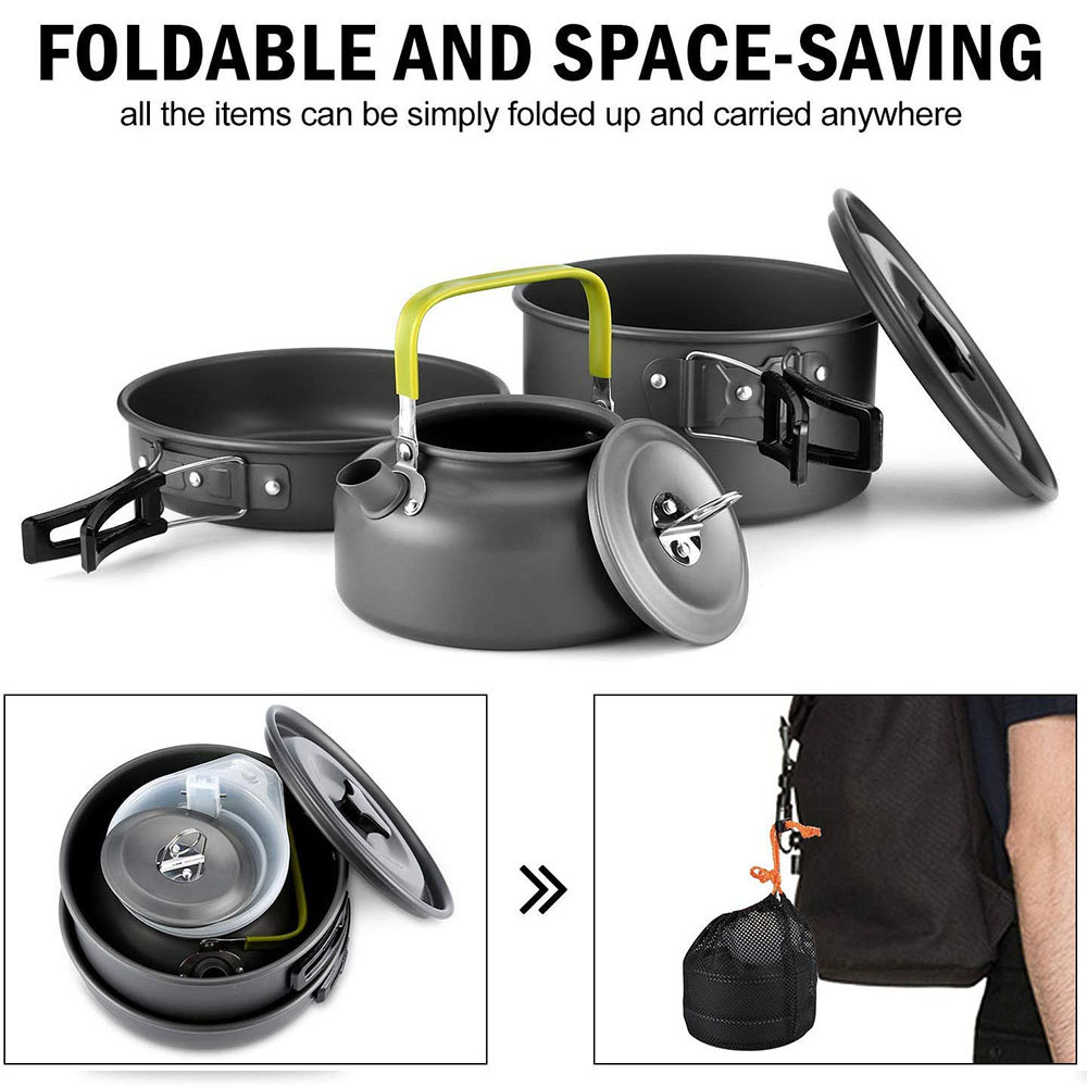 알루미늄 합금 소재로 제작된 야외 캠핑 조리기구 세트, - Camping Cooking Utensils Kit 리뷰 및 가격