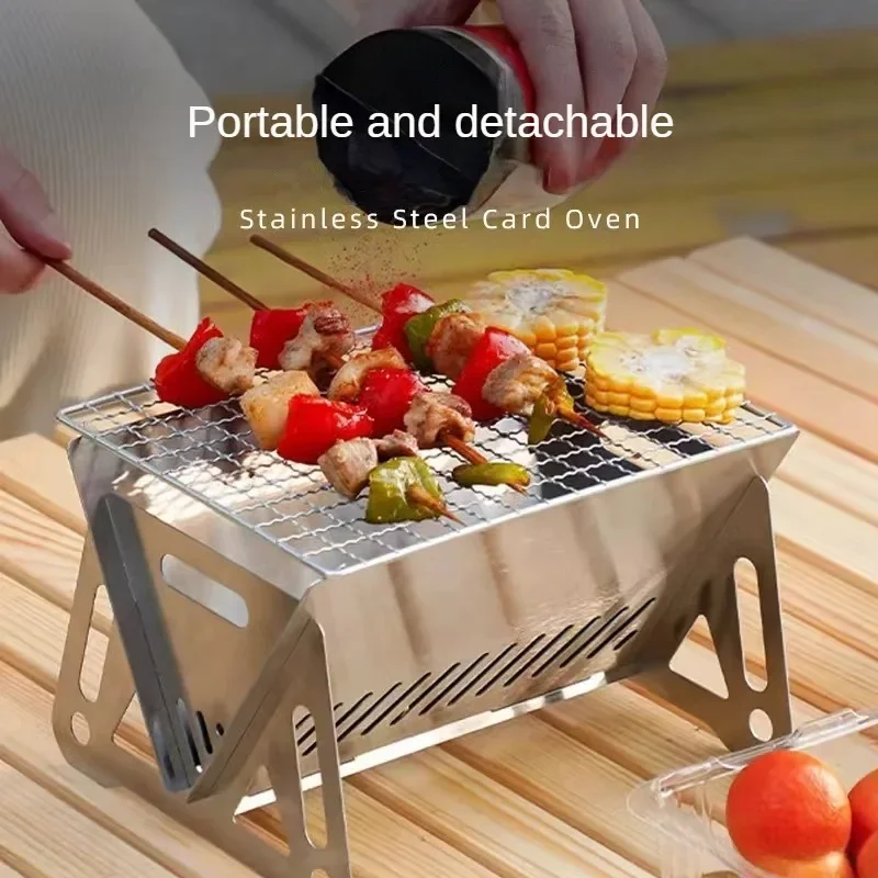휴대용 접이식 바비큐 그릴 난로 다기능 캠핑 바비큐 그 - Camp Grill Portable Folding 리뷰 및 가격