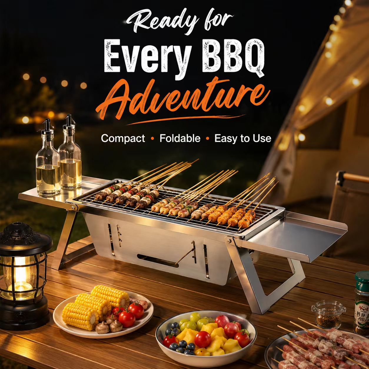 접이식 스테인리스 숯불 바베큐 그릴 휴대용 야외 바베큐 - Camp Grill Portable Folding 리뷰 및 가격